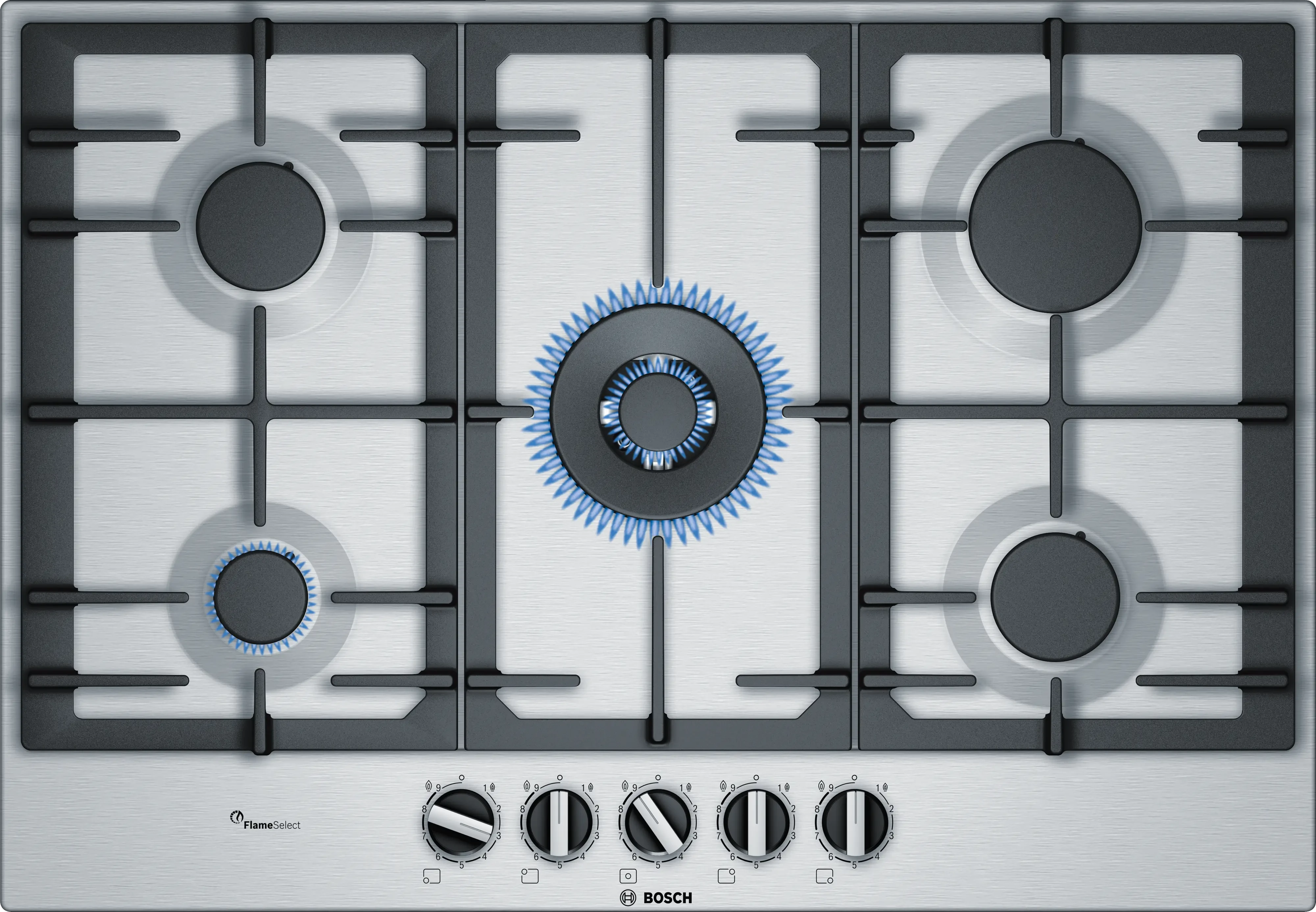 Series 6 Gas hob 75 cm ستانلس ستيل PCQ7A5B90