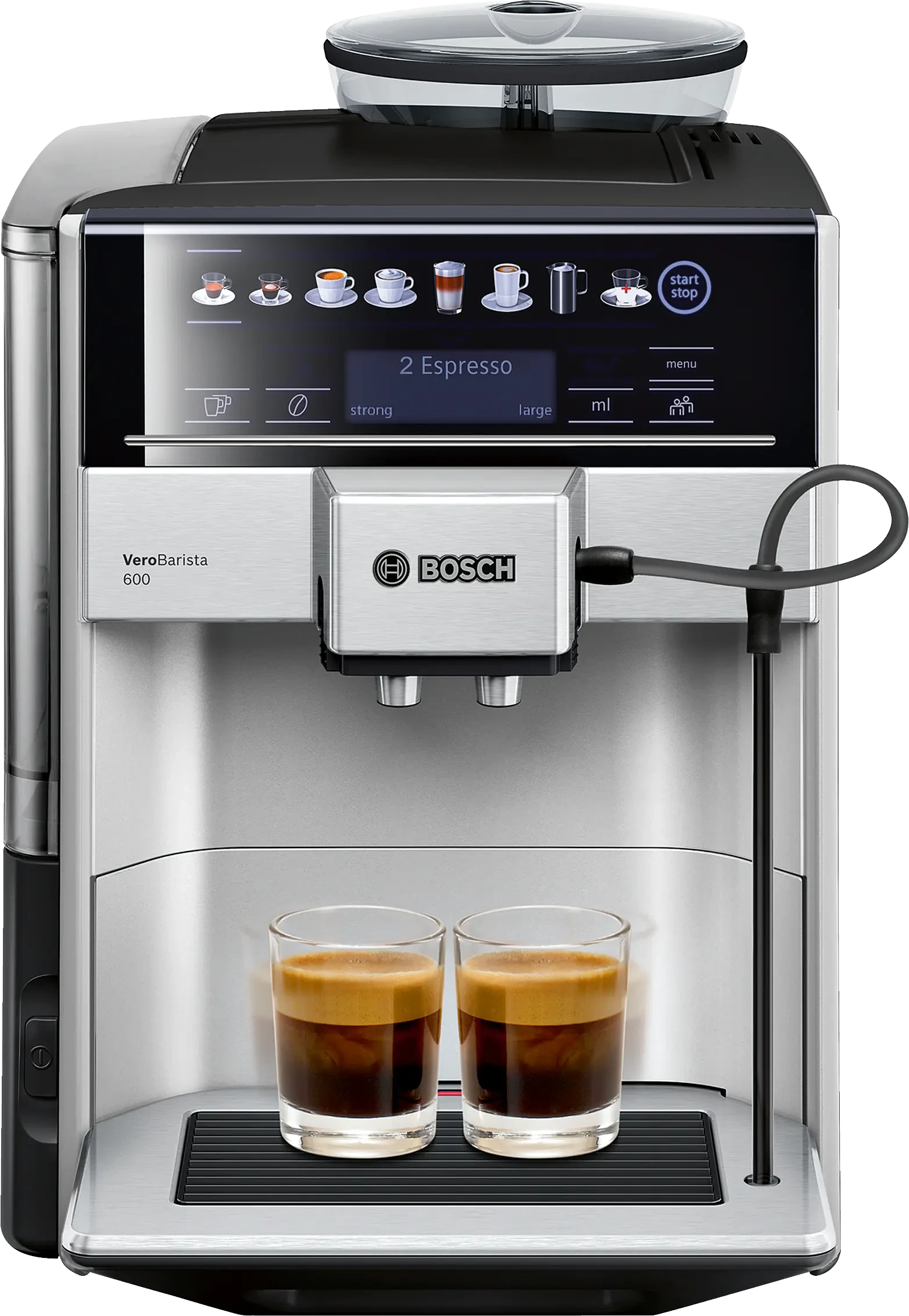 ماكينة تحضير الإسبريسو الأوتوماتيكية بالكامل Vero Barista 600 فضي TIS65621RW