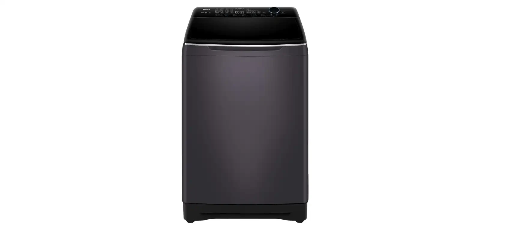 غسالة ملابس فول اتوماتيك هاير، 13 كيلو، انفرتر، ديجيتال، تحميل علوي، فضي داكن - 