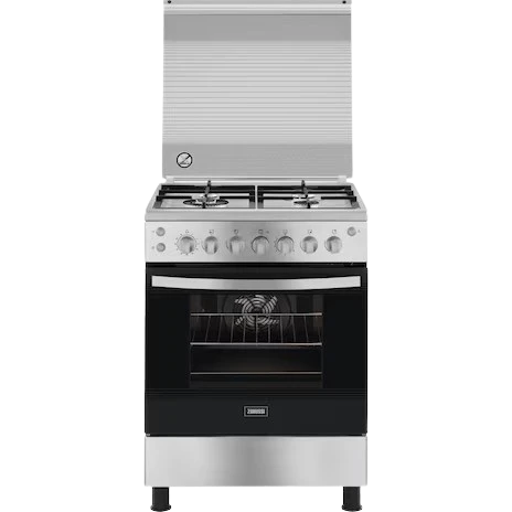 بوتجاز زانوسي CoolCast بـ ٤ شعلة مع فرن ومسطح غاز  ZCG61296XB