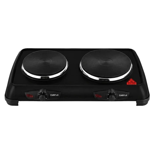 مسطح كهربائي، 2 عين، 2500 وات، EC1020D - اسود