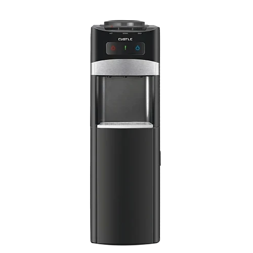 مبرد مياه، 3 حنفية، 500 وات، مزود بثلاجة، WD3050RB - اسود فضي