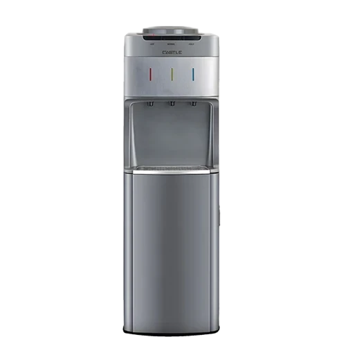 مبرد مياه، 3 حنفية، 500 وات، مزود بثلاجة، WD3040RS - رمادي فضي